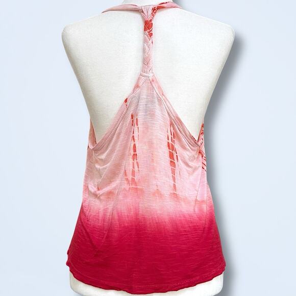 American Rag Large Tank Top Floral Multicolor Braided Straps Pull Bottom LIGHT - Picture 6 of 12